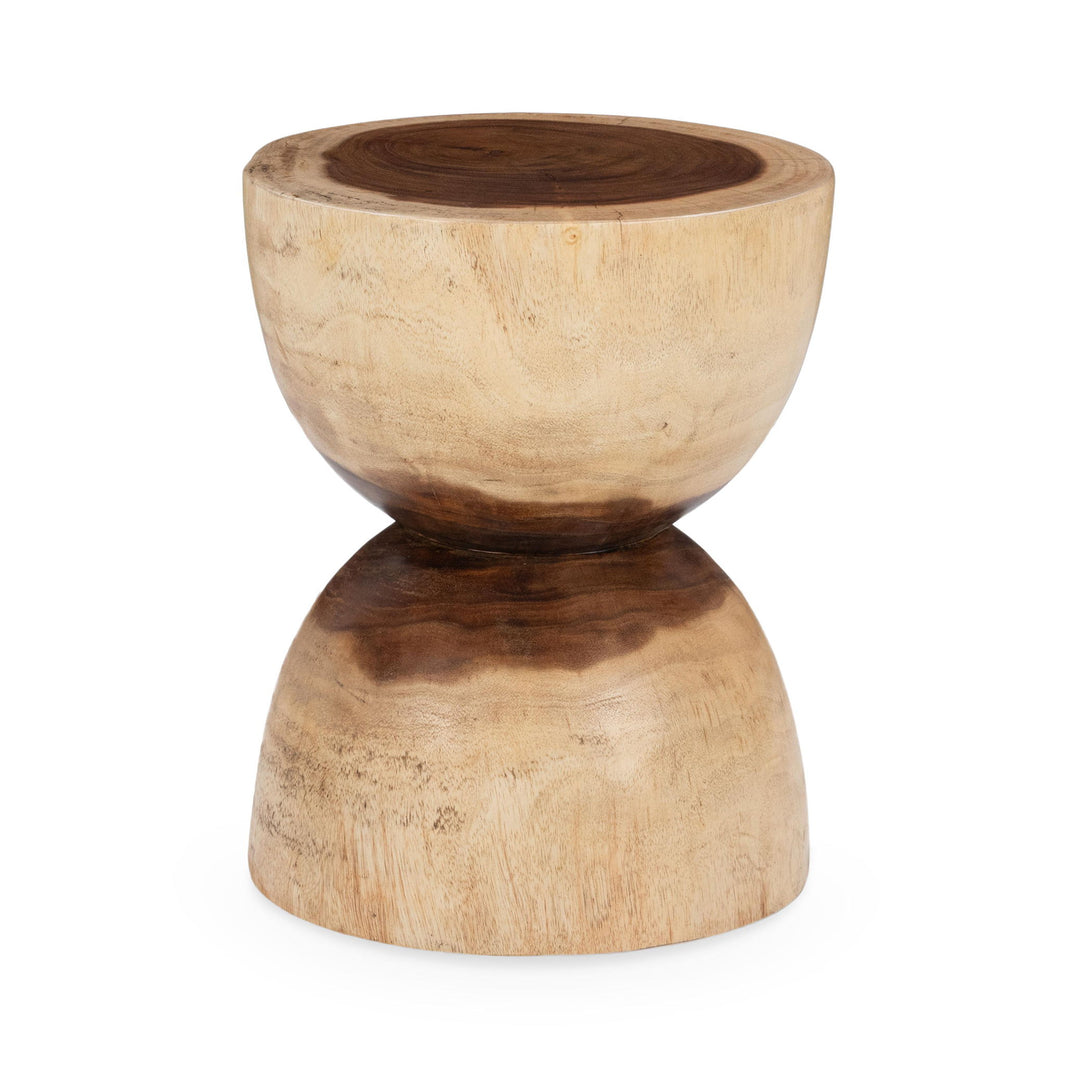 Lanna - Accent Table - Natural, product view with wood construction