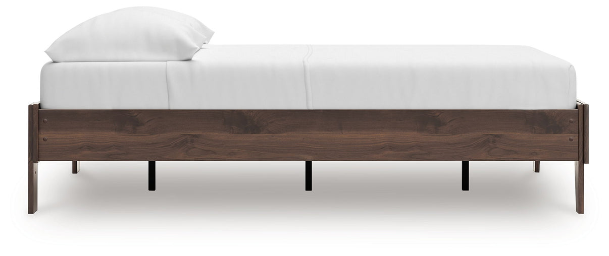 Calverson - Platform Bed, alternate view 3 with wood construction