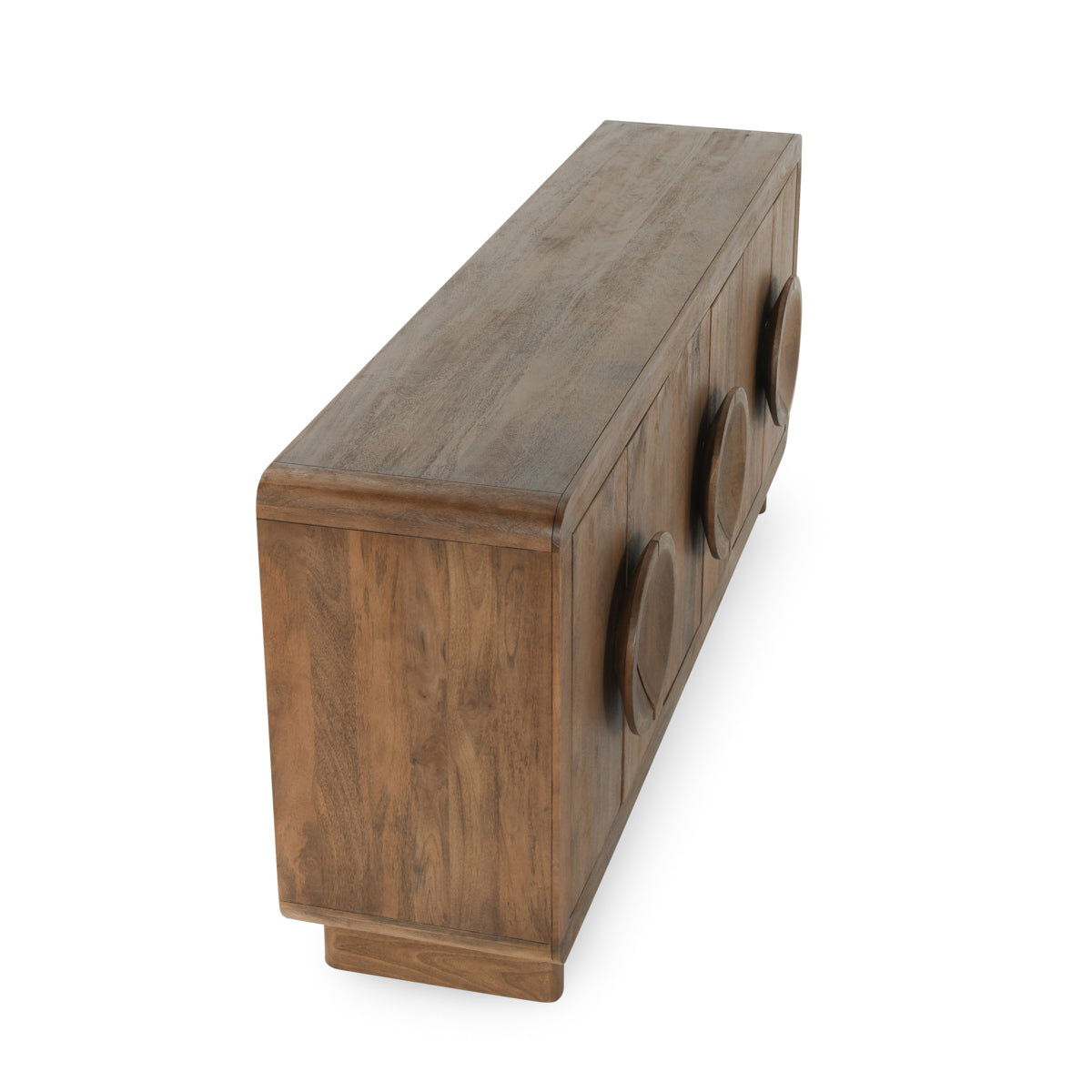 Vally - Wood 6 Door Buffet - Artisan Brown, alternate view 9 with linen fabric