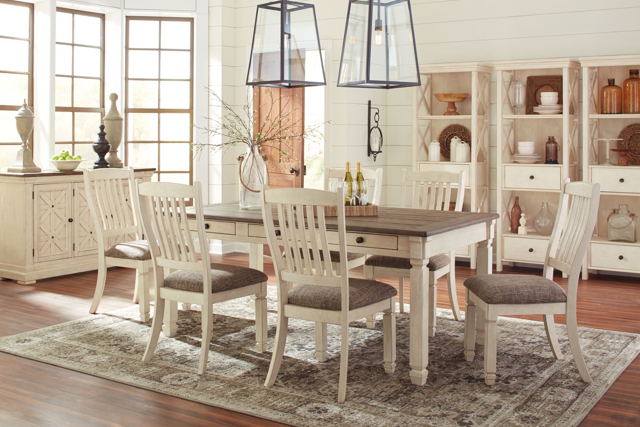 Bolanburg - Rectangular Dining Room Table - Beige, alternate view 5 with engineered wood