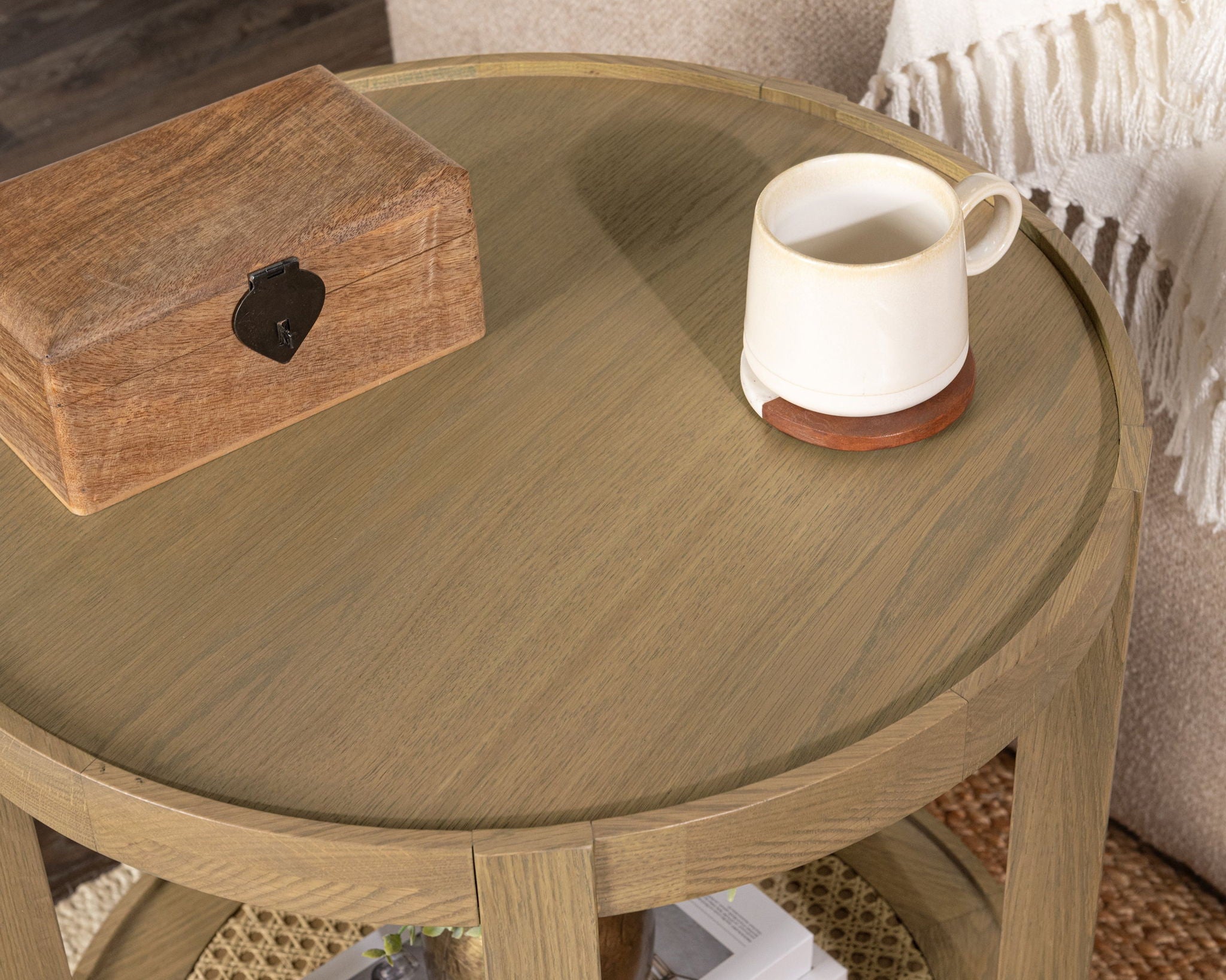 Devin - Solid Wood Round Table, alternate view 11