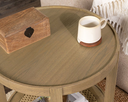 Devin - Solid Wood Round Table, alternate view 11