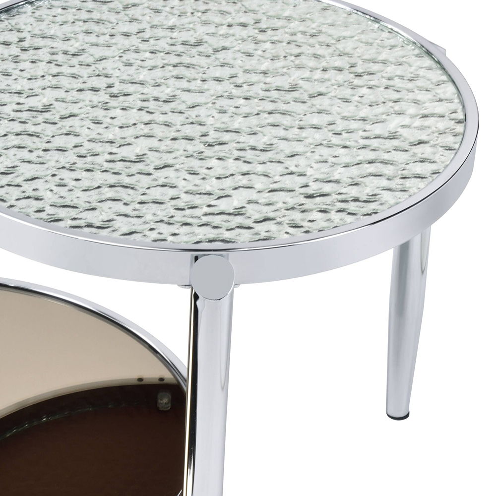 Abbe - Coffee Table - Glass & Chrome, alternate view 7