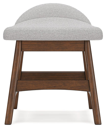 Lyncott - Home Office Desk Chair - Light Gray / Brown
