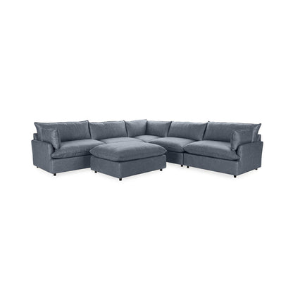 Caplan - 6 Piece Modular Sectional With Ottoman
