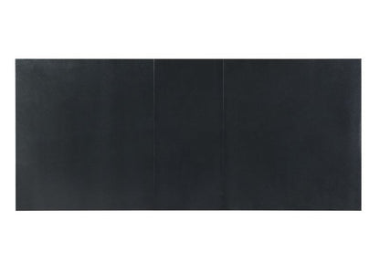 Varian II - Dining Table - Mirrored & Black, alternate view 7 with wood construction