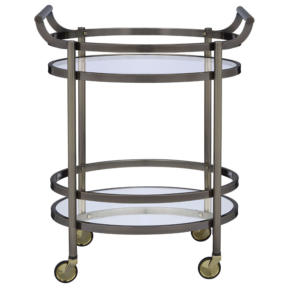 Lakelyn - Serving Cart, alternate view 10 with glass