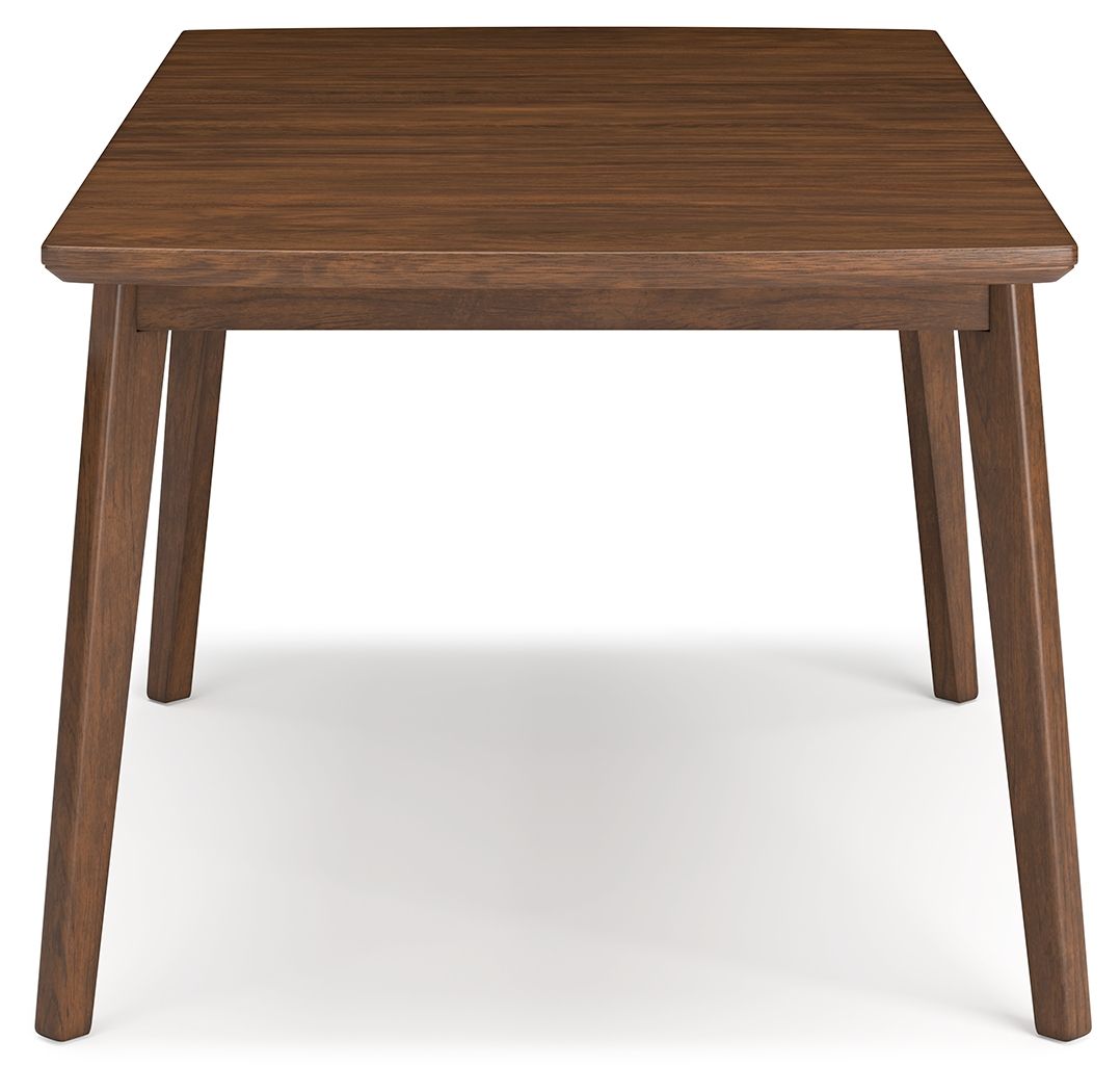 Lyncott - Rectangular Dining Room Butterfly Extension Table - Brown, alternate view 5 with wood construction