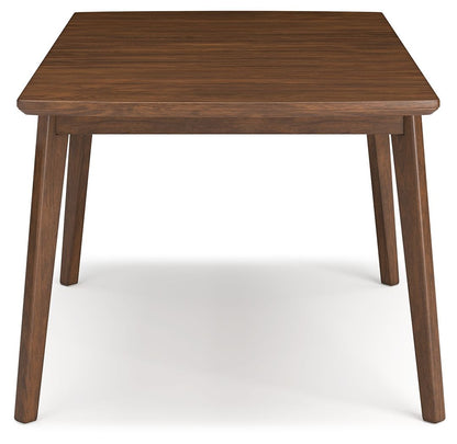 Lyncott - Rectangular Dining Room Butterfly Extension Table - Brown, alternate view 5 with wood construction