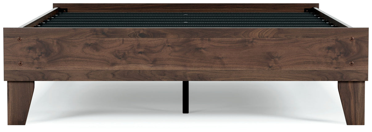 Calverson - Platform Bed, alternate view 4 with wood construction