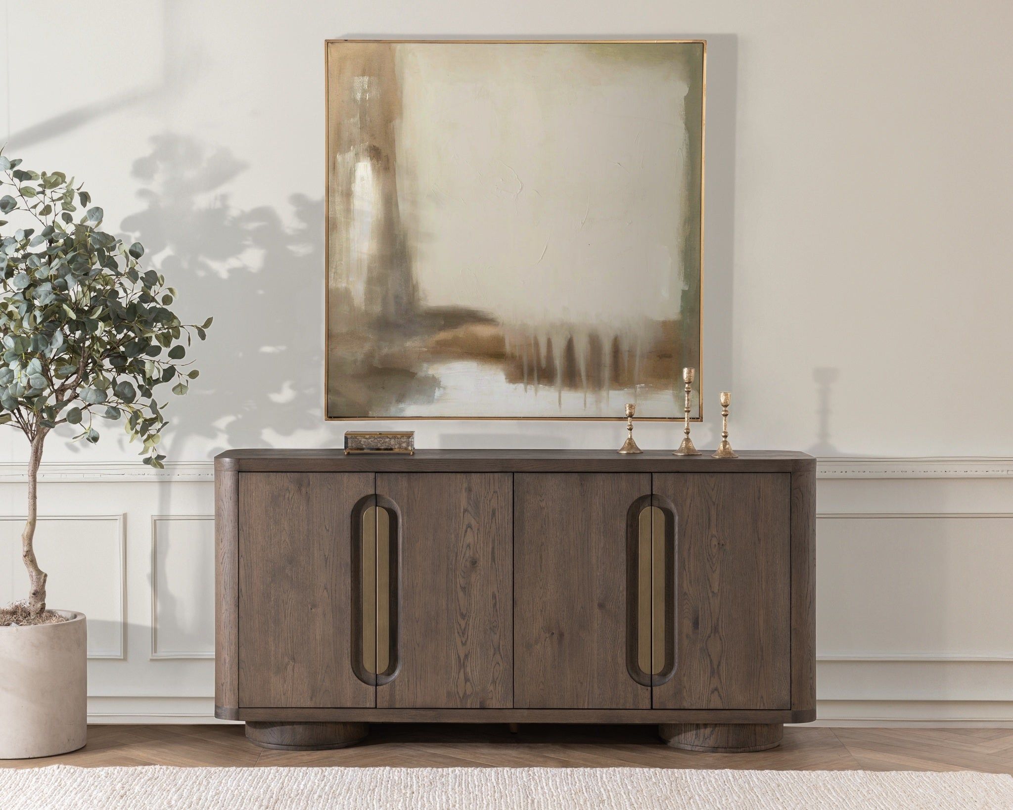 Tiber - 4 Door Buffet, alternate view 14 with wood construction