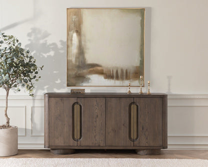 Tiber - 4 Door Buffet, alternate view 14 with wood construction
