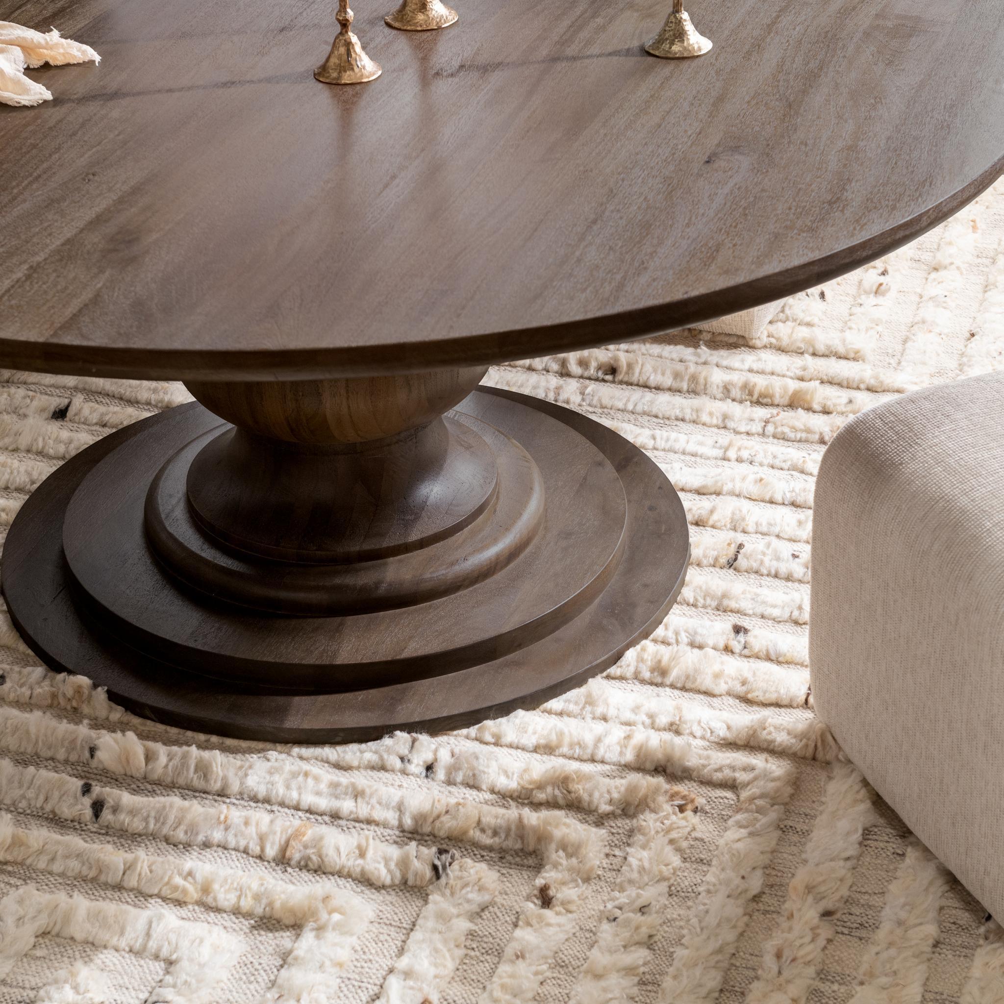 Hera - Round Dining Table, alternate view 26 with wood construction