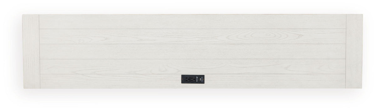 Robbinsdale - Rectangular Dining Room Counter Table Set (Set of 4) - Antique White, alternate view 7 with polyester fabric