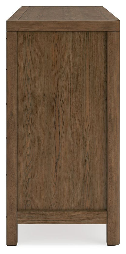 Cabalynn - Dresser - Light Brown, alternate view 7 with wood construction