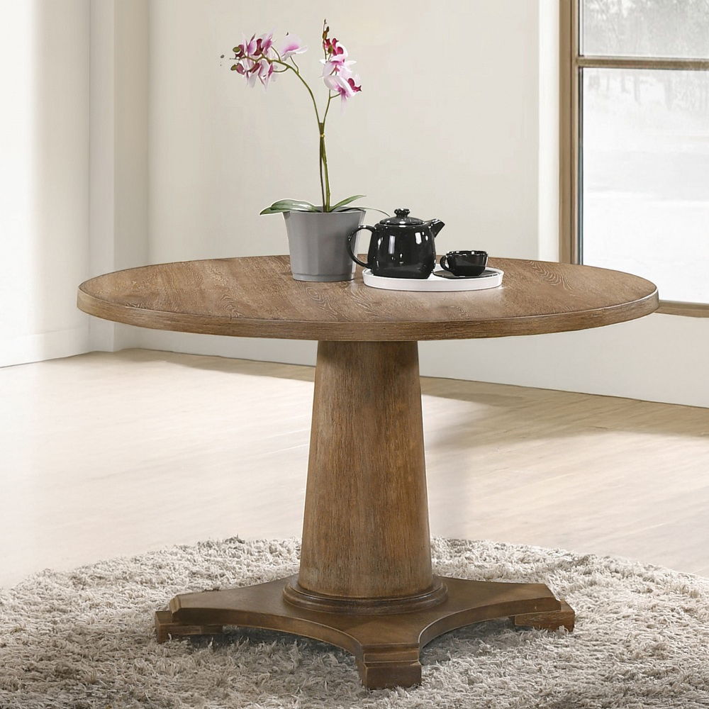 Yotam - Dining Table - Salvaged Oak, product view with wood construction