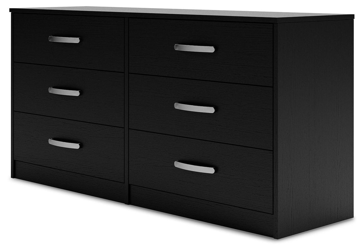 Finch - Six Drawer Dresser - 29'' Height - Black, alternate view 7 with engineered wood