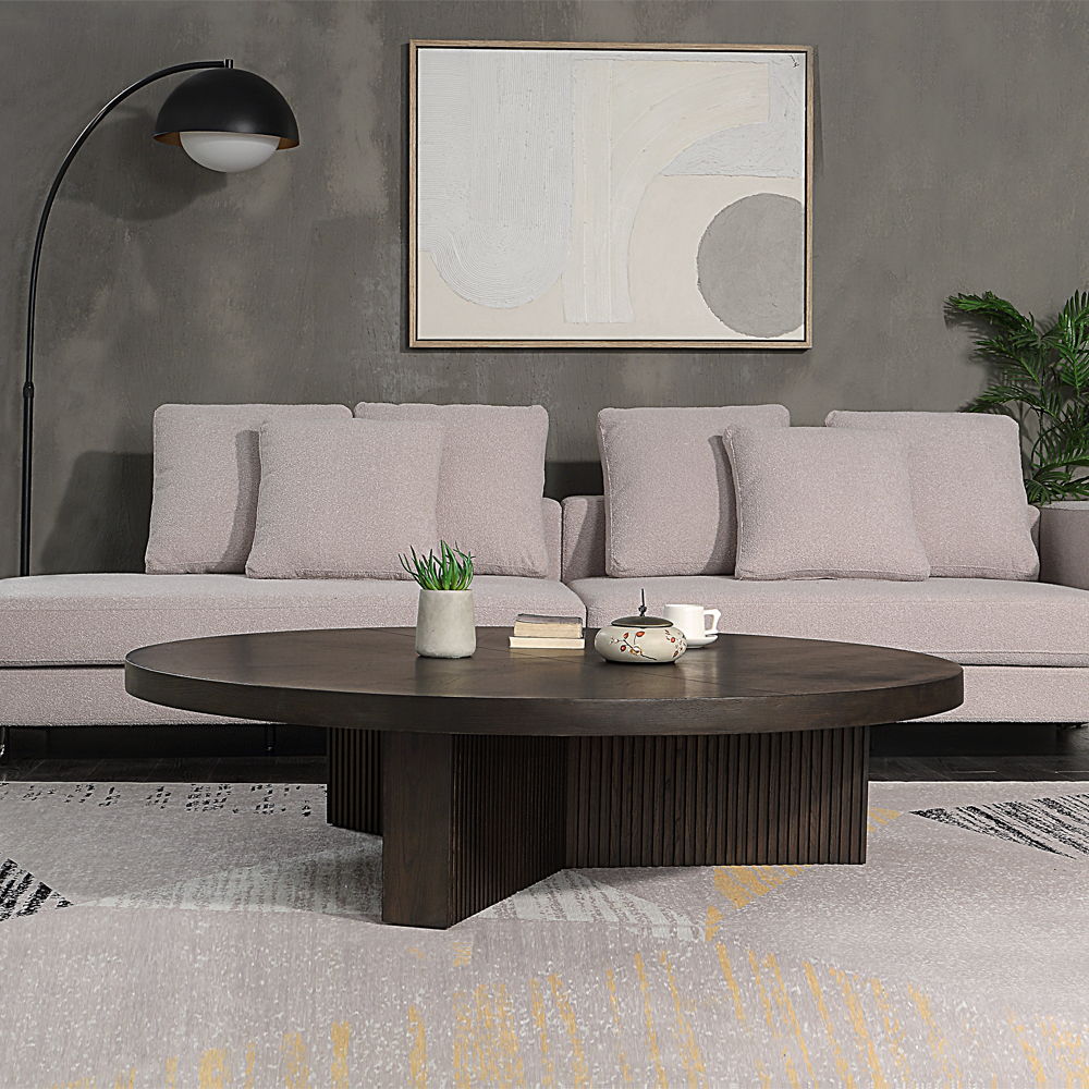 Guido - Coffee Table - Oak, alternate view 5 with wood construction