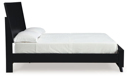 Danziar - Panel Bed, alternate view 4 with wood construction