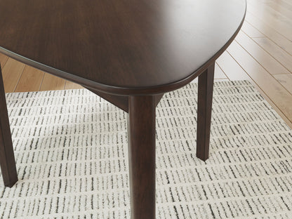 Mallenette - Triangle Dining Room Table - Merlot, alternate view 4 with engineered wood