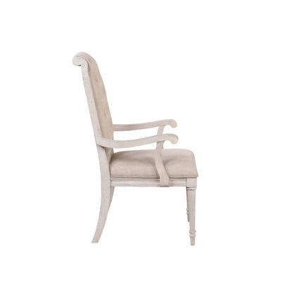 Wynsor - Arm Chair (Set of 2) - Antique White, alternate view 4 with wood construction