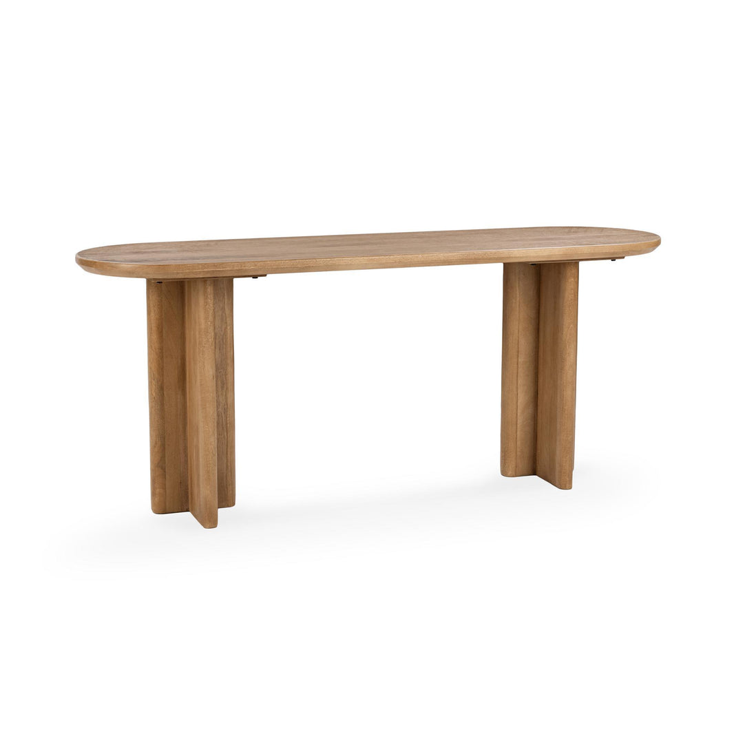 Montengo - Console Table - Natural Maple, product view with wood construction