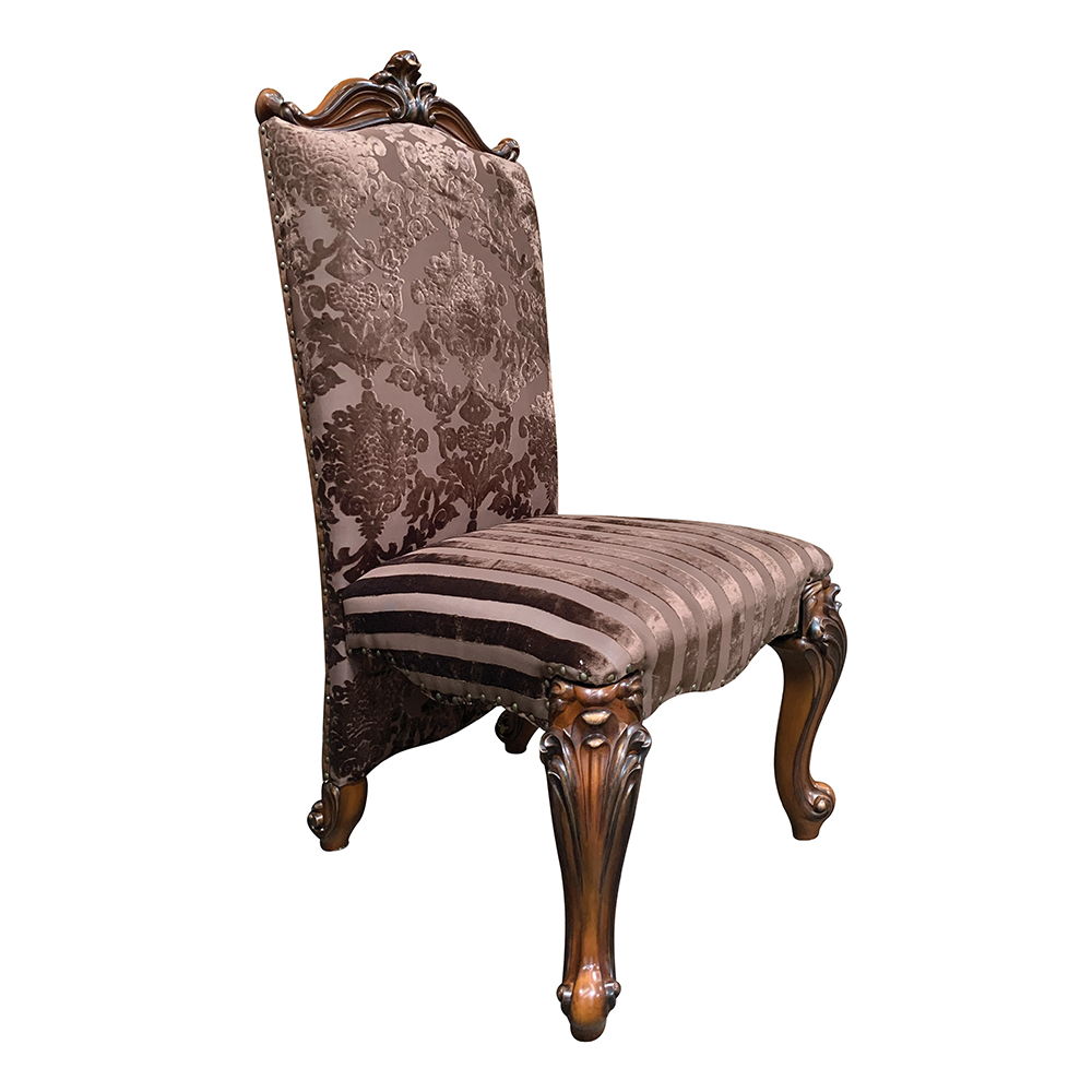 Versailles - Side Chair (Set of 2), product view with leather upholstery