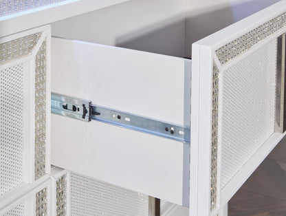 Chalanna - Dresser - White, alternate view 8 with solid wood