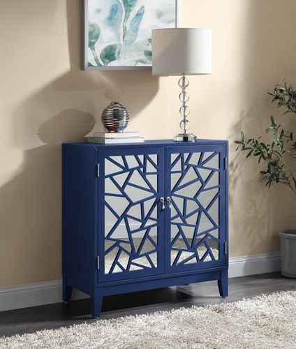 Einstein - Console Cabinet - Blue, product view with wood construction