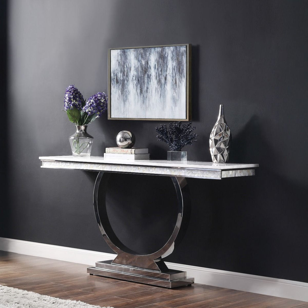 Zander - Table, alternate view 2 with marble