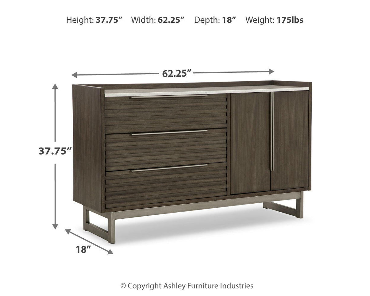 Arkenton - Dresser, alternate view 9 with marble