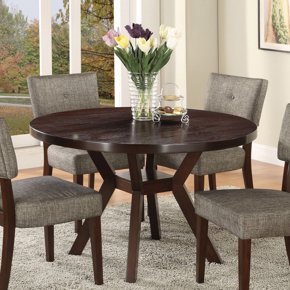 Drake - Dining Table - Espresso, product view with engineered wood