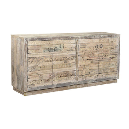 Alta - Carved Panel Sideboard, product view with wood construction
