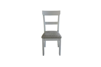 House Marchese - Side Chair (Set of 2) - Two Tone Gray Fabric & Pearl Gray, alternate view 7 with wood construction
