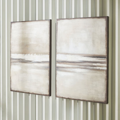 Brockdunn - Wall Art Set (Set of 2) - Tan / Brown