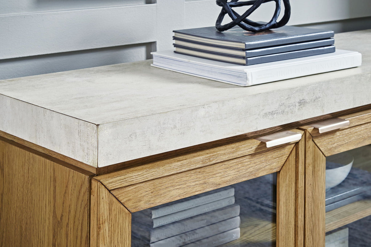 Adanworth - Accent Cabinet - Light Brown / Gray - Signature Design by Ashley® - 2