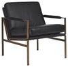 Puckman - Accent Chair, product view with leather upholstery