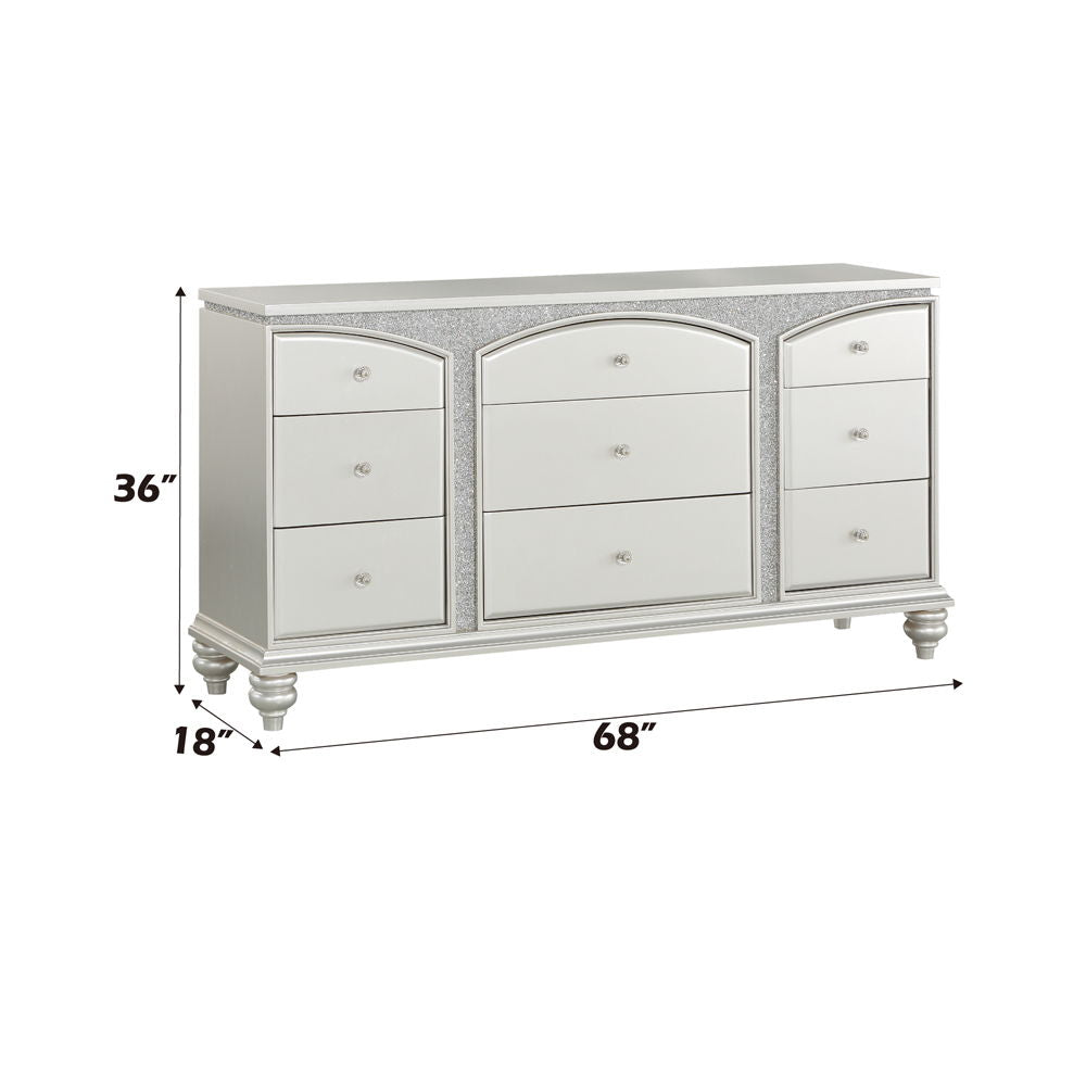 Maverick - Dresser - Platinum, alternate view 4 with wood construction