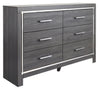 Lodanna - Dresser, product view with wood construction