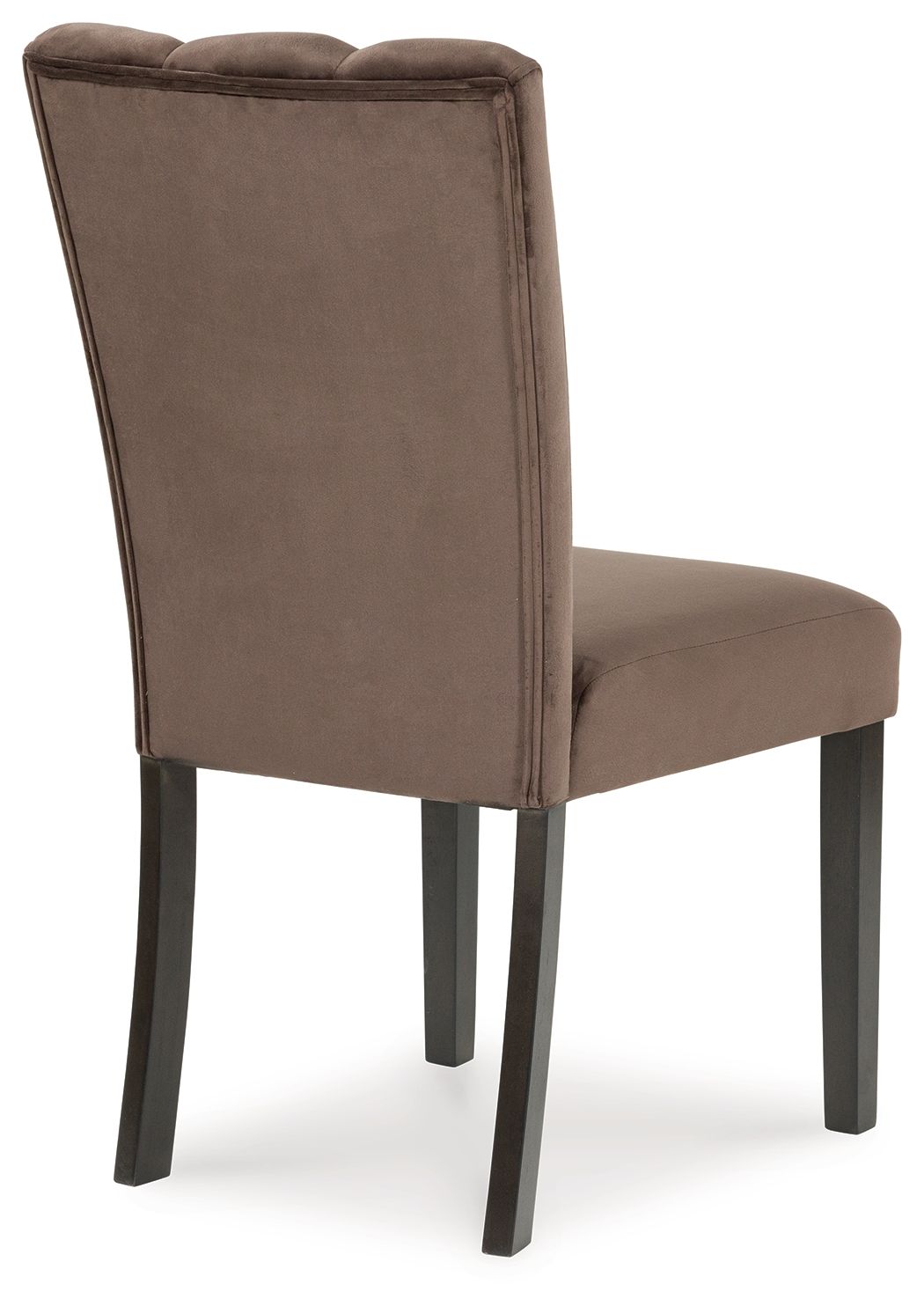 Jeshina - Dining Upholstered Side Chair (Set of 2) - Mocha, alternate view 4 with velvet upholstery