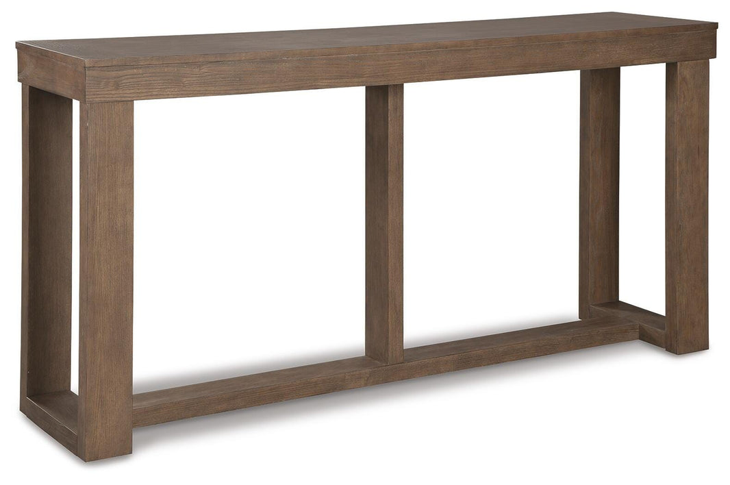 Cariton - Sofa Table - Gray, product view with engineered wood