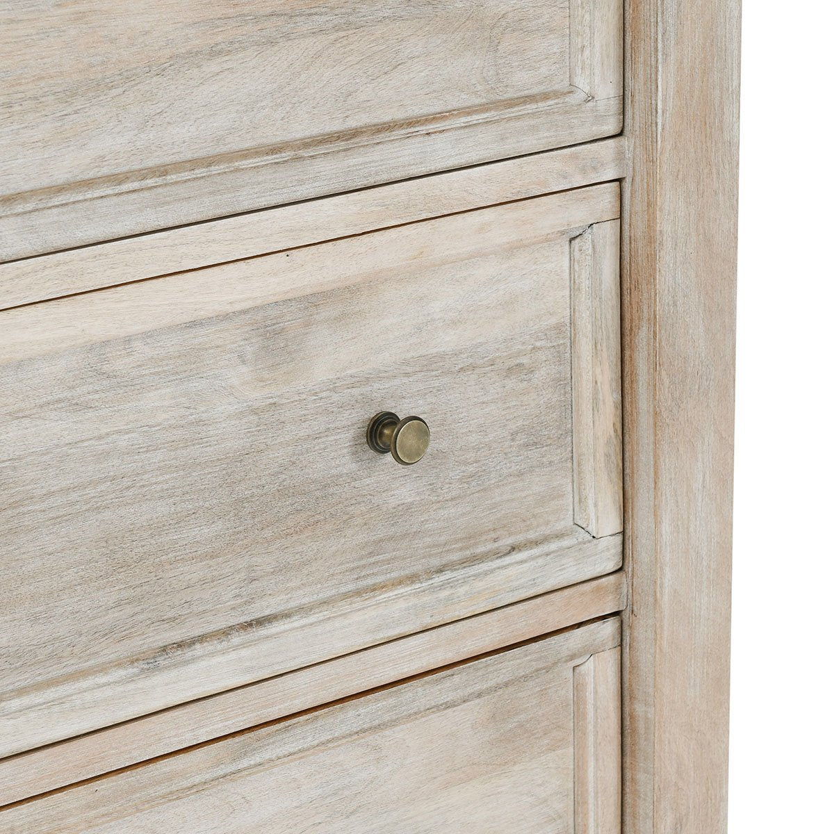 Adelaide - 9 Drawer Dresser - Natural Cream Wash, alternate view 7 with wood construction