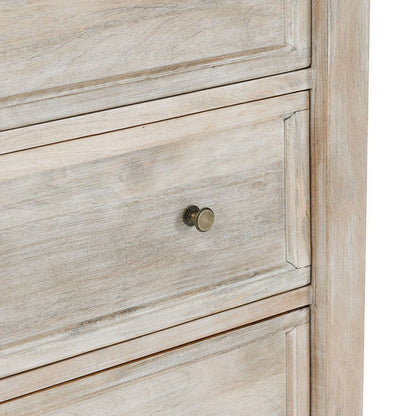 Adelaide - 9 Drawer Dresser - Natural Cream Wash, alternate view 7 with wood construction