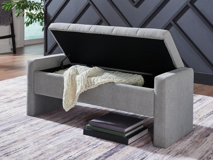 Akselman - Storage Bench - Gray - Signature Design by Ashley® - 5