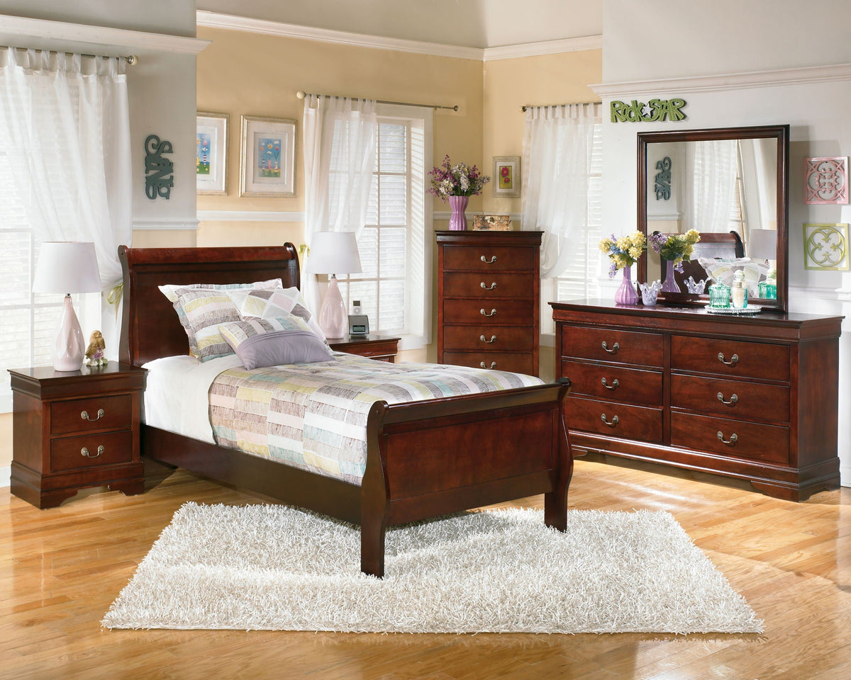Alisdair - Two Drawer Night Stand - Reddish Brown - Signature Design by Ashley® - 3