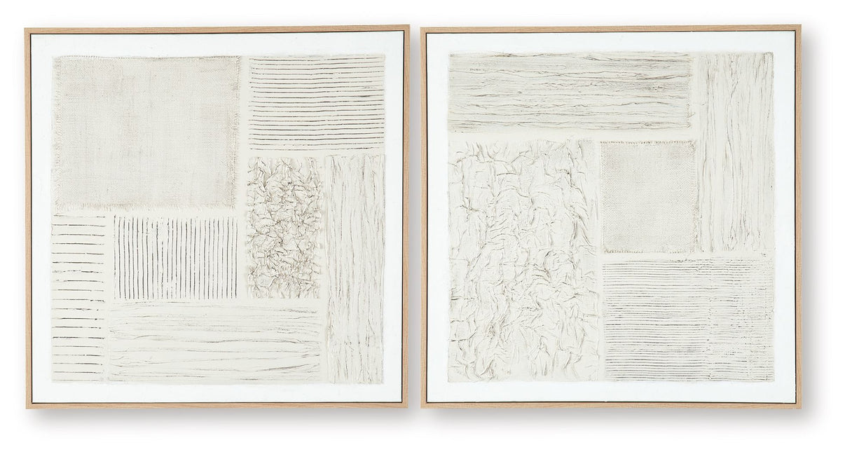 Andorfield - Wall Art Set (Set of 2) - Beige / Black / White - Signature Design by Ashley® - 6