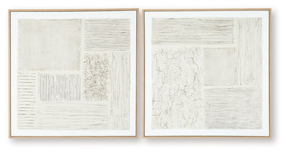 Andorfield - Wall Art Set (Set of 2) - Beige / Black / White - Signature Design by Ashley® - 6