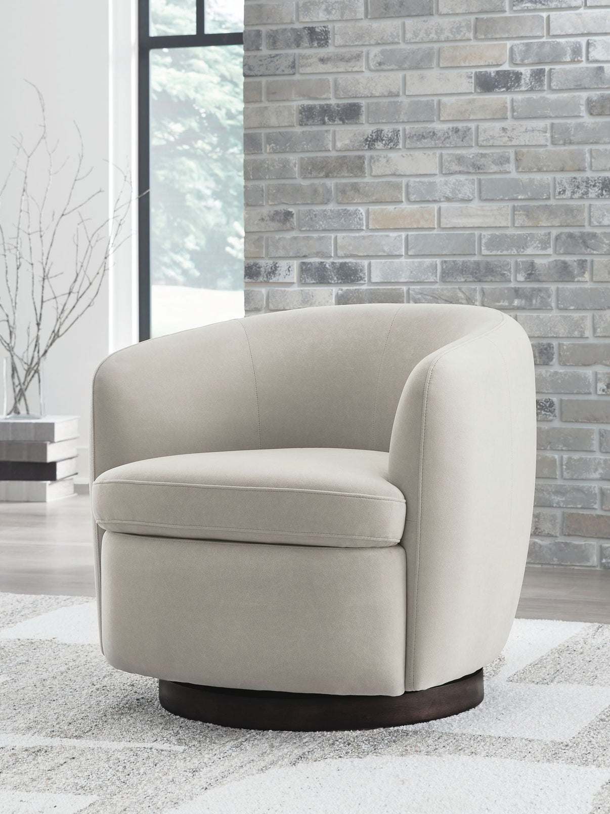 Annbury - Swivel Accent Chair - Light Beige - Signature Design by Ashley® - 3