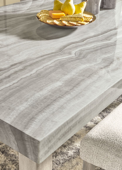 Larawyn - Dining Room Table, alternate view 7 with marble