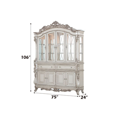 Gorsedd - Buffet & Hutch - Golden Ivory, alternate view 8 with wood construction